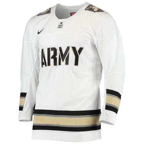 men's nike white army black knights replica hockey jersey|nike tan army black knights.